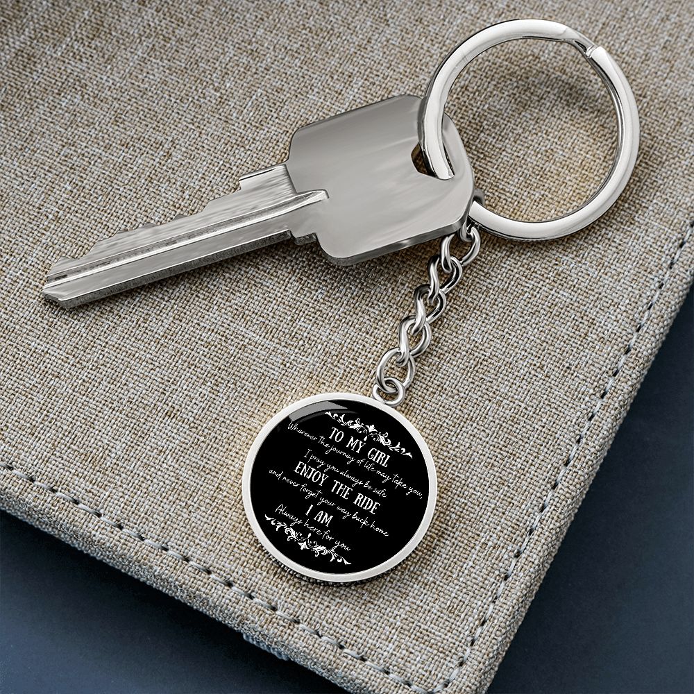 To My Girl Circle Keychain Gift For Her